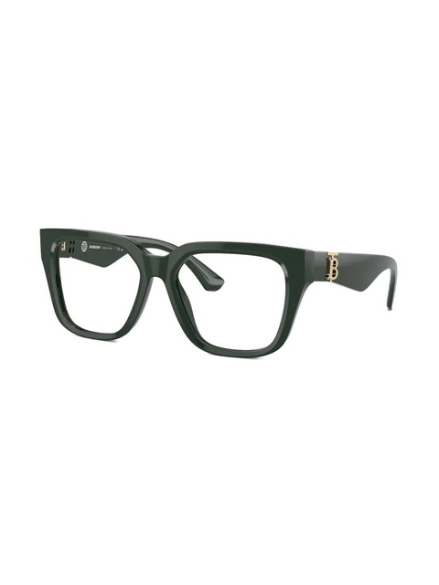 Burberry Eyewear logo-plaque square-frame glasses - Green - zdjęcie produktu nr 2