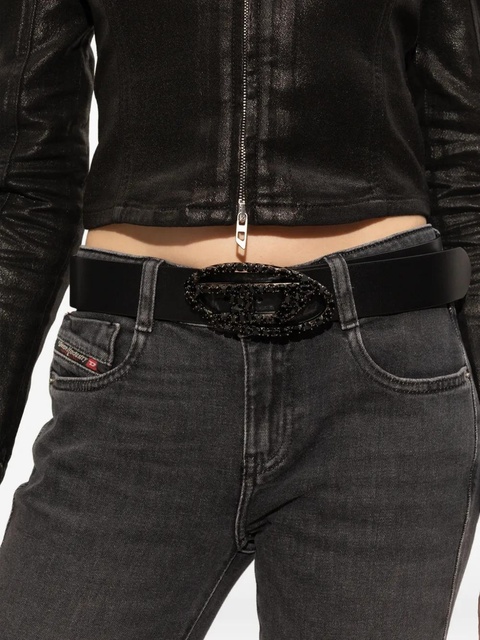 Diesel B-1DR oval logo belt - Black - zdjęcie produktu nr 2