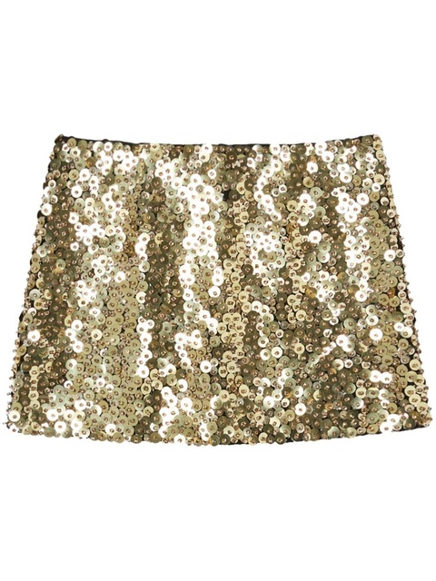 PINKO sequinned mini skirt - Gold - zdjęcie produktu nr 1