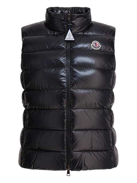 Moncler logo-patch quilted gilet - Black - zdjęcie produktu nr 1