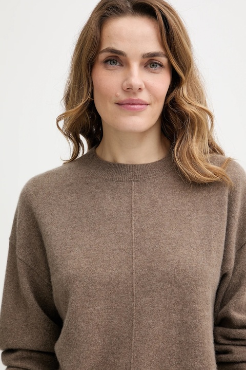 BOSS sweter kaszmirowy damski kolor brązowy lekki 50547883 - zdjęcie produktu nr 2