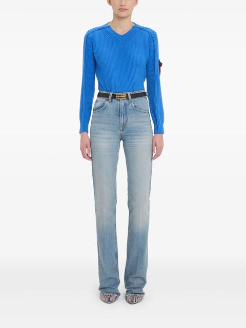Victoria Beckham V-neck jumper - Blue - zdjęcie produktu nr 2