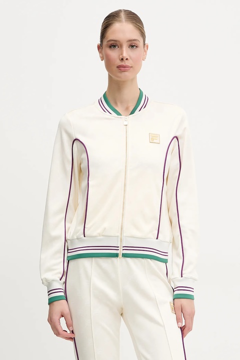 Fila bluza Lamim damska kolor beżowy z aplikacją FAW1001 - zdjęcie produktu nr 1