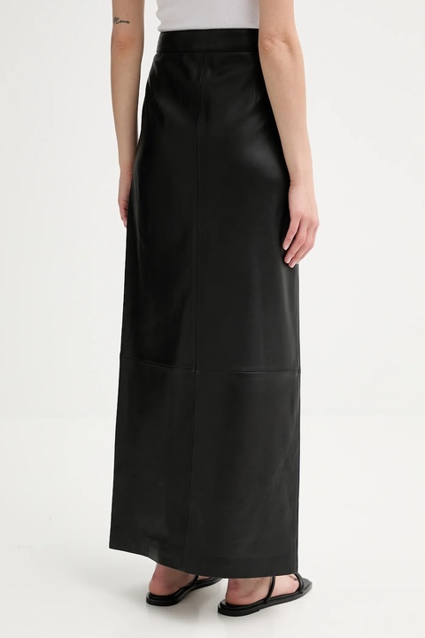 Filippa K spódnica skórzana kolor czarny maxi prosta 31409.FK - zdjęcie produktu nr 2