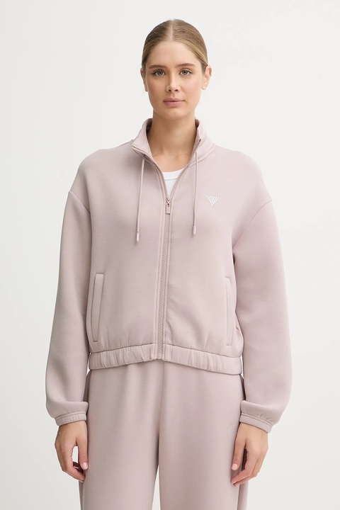 Guess bluza CECILIA damska kolor różowy z aplikacją V4BQ14 K7UW2 - zdjęcie produktu nr 1