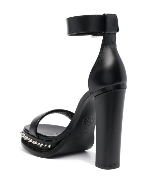 Alexander McQueen spiked-sole high-heel sandals - Black - zdjęcie produktu nr 2