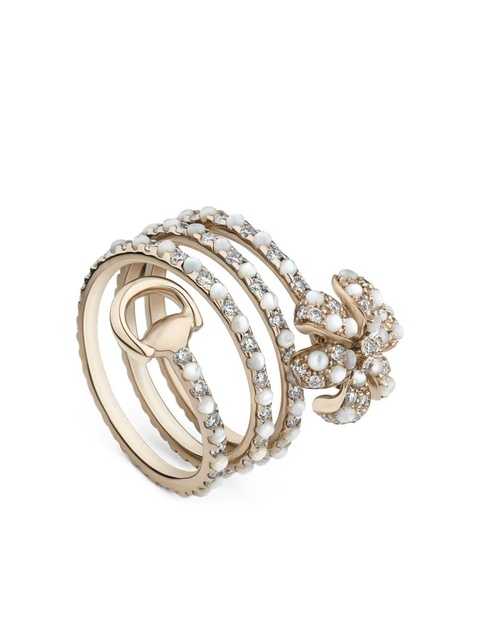 Gucci 18K yellow gold Flora ring - zdjęcie produktu nr 2