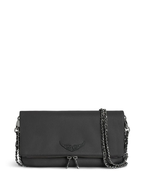 Zadig&Voltaire Rock leather clutch bag - Grey - zdjęcie produktu nr 1