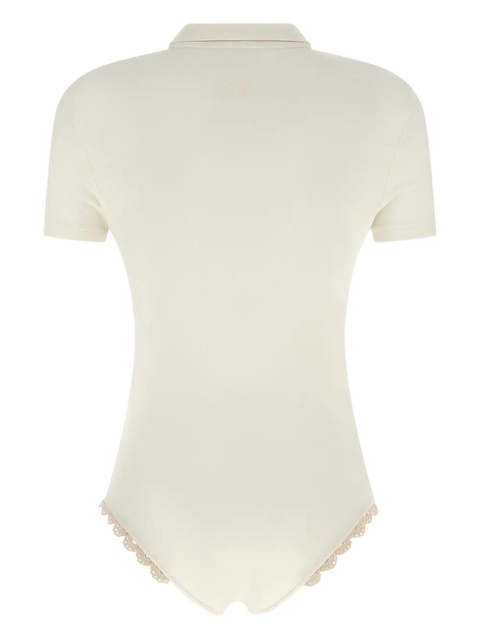 Magda Butrym crochet-detail bodysuit - White - zdjęcie produktu nr 2