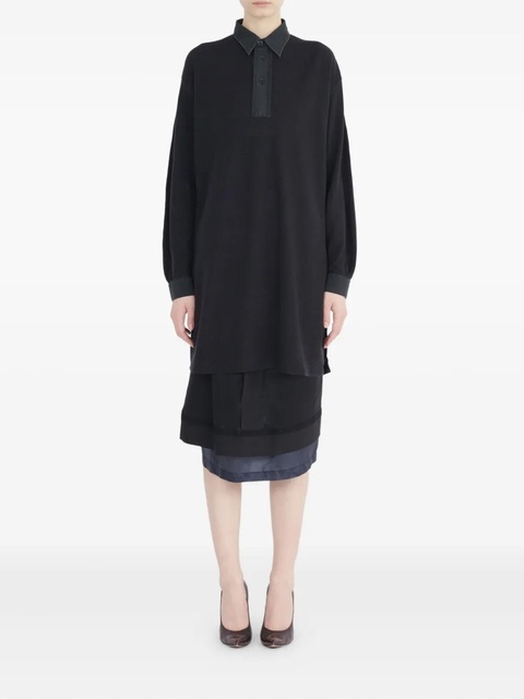 Maison Margiela wool polo top - Blue - zdjęcie produktu nr 2