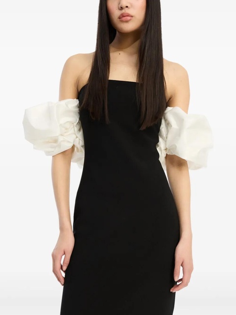 ROTATE BIRGER CHRISTENSEN puff sleeve maxi dress - Black - zdjęcie produktu nr 2