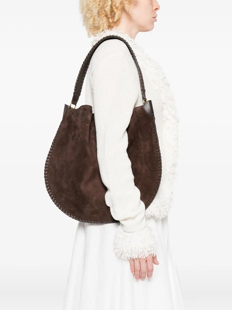 ISABEL MARANT Oskan suede shoulder bag - Brown - zdjęcie produktu nr 2
