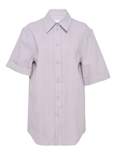 Jil Sander buttoned short-sleeve shirt - Purple - zdjęcie produktu nr 2
