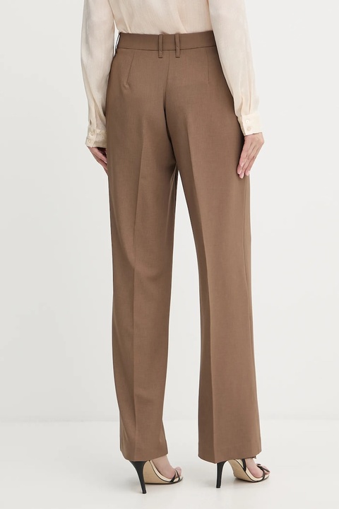 Guess spodnie DOROTHEE damskie kolor brązowy szerokie high waist W5YB04 WHD92 - zdjęcie produktu nr 2