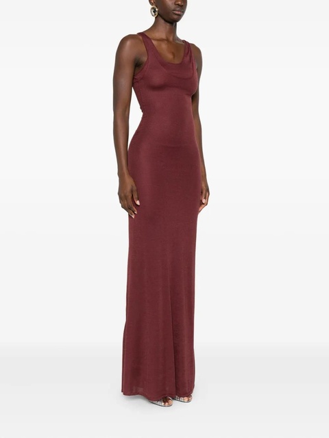 Aya Muse scoop-neck maxi dress - Brown - zdjęcie produktu nr 2