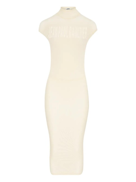 Jean Paul Gaultier logo midi dress - Neutrals - zdjęcie produktu nr 2