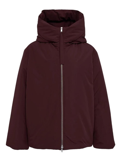 Jil Sander zip-up hooded puffer jacket - Brown - zdjęcie produktu nr 1