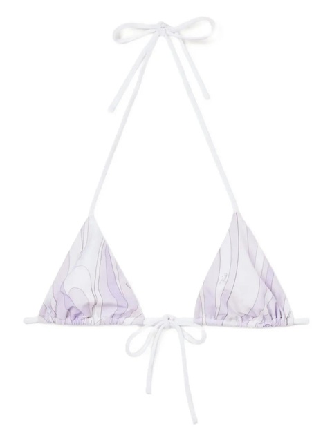 PUCCI Marmo-print triangle bikini top - White - zdjęcie produktu nr 1