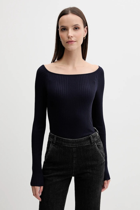 United Colors of Benetton sweter damski kolor granatowy lekki 16UYD10E7 - zdjęcie produktu nr 1