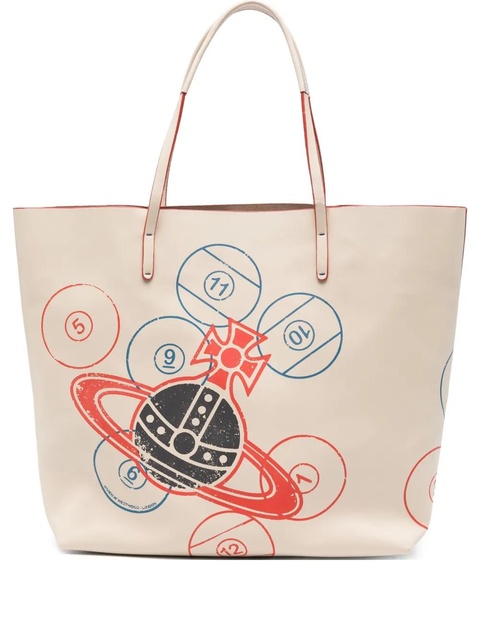 Vivienne Westwood large Studio Orb-motif tote bag - Neutrals - zdjęcie produktu nr 1