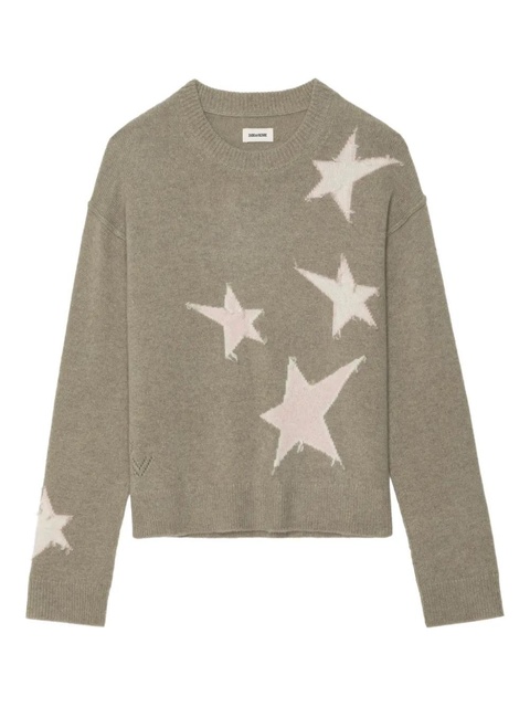 Zadig&Voltaire Markuz star-detail sweater - Green - zdjęcie produktu nr 1