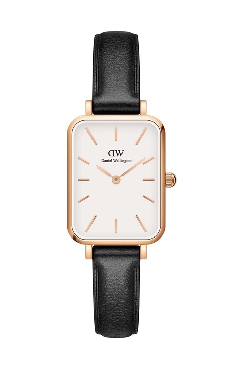 Daniel Wellington zegarek Quadro Pressed damski kolor różowy - zdjęcie produktu nr 1