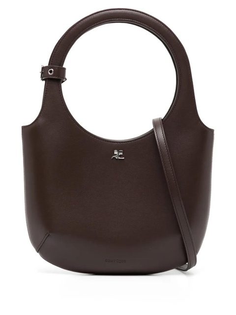 Courrèges Holy leather tote bag - Brown - zdjęcie produktu nr 1