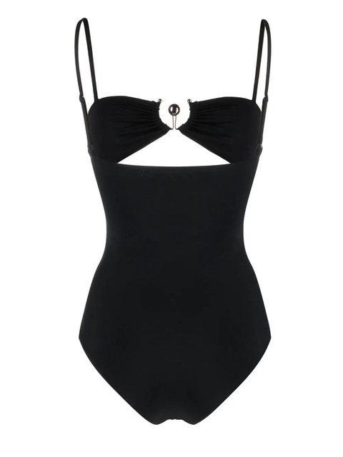 Christopher Esber square neck cut-out swimsuit - Black - zdjęcie produktu nr 2