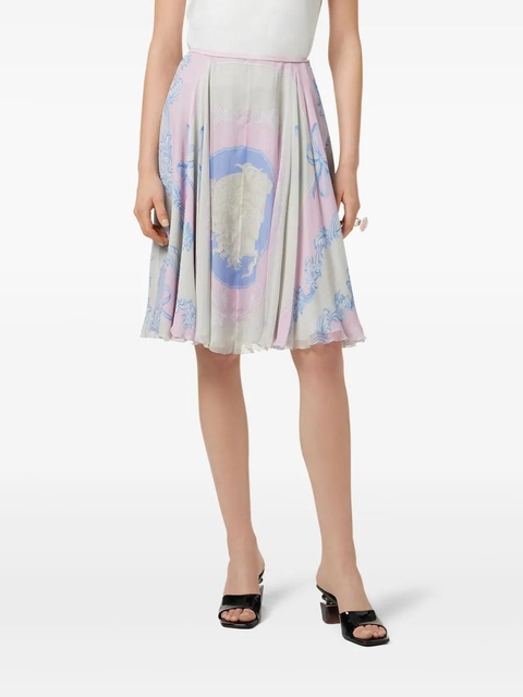 Versace Cameo silk midi skirt - White - zdjęcie produktu nr 2