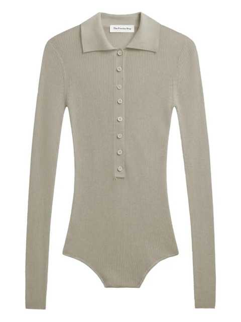 The Frankie Shop Solana polo-collar bodysuit - Neutrals - zdjęcie produktu nr 1