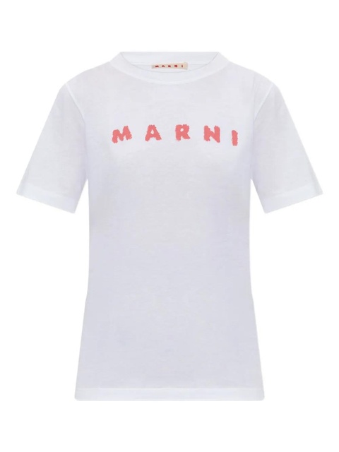 Marni logo-print t-shirt - White - zdjęcie produktu nr 1