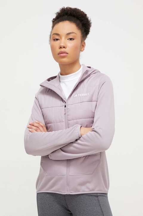 adidas TERREX kurtka sportowa Multi Hybrid kolor fioletowy IM8104 - zdjęcie produktu nr 2