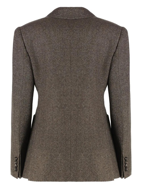 Max Mara single-breasted tweed jacket - Brown - zdjęcie produktu nr 2