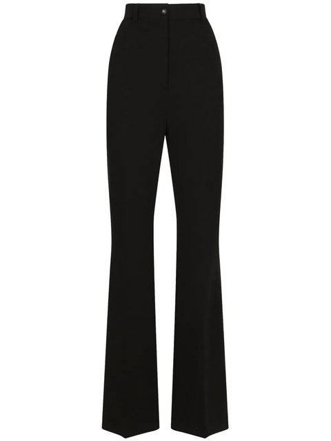Dolce & Gabbana DNA high-waisted pressed-crease flared trousers - Black - zdjęcie produktu nr 1