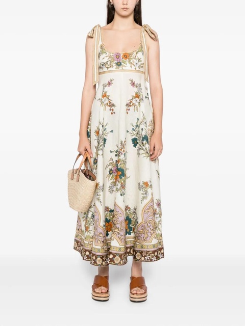 ALEMAIS Floral tie-strap sundress - CREAM - zdjęcie produktu nr 1