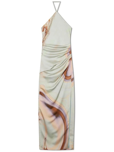 Simkhai Hansel marble-print gown - Green - zdjęcie produktu nr 1