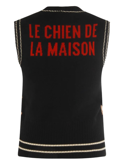 Valentino Garavani animal-print vest - Black - zdjęcie produktu nr 1