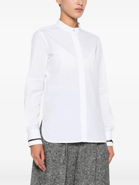 Max Mara Otranto piped-trim shirt - White - zdjęcie produktu nr 2