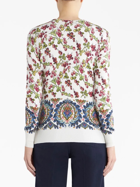 ETRO berry-motif twin set - White - zdjęcie produktu nr 1