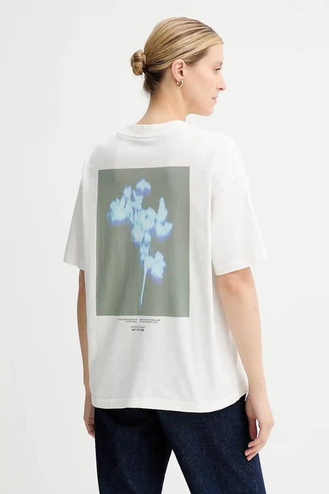 Marc O'Polo t-shirt bawełniany damski kolor biały 5000007044 - zdjęcie produktu nr 1