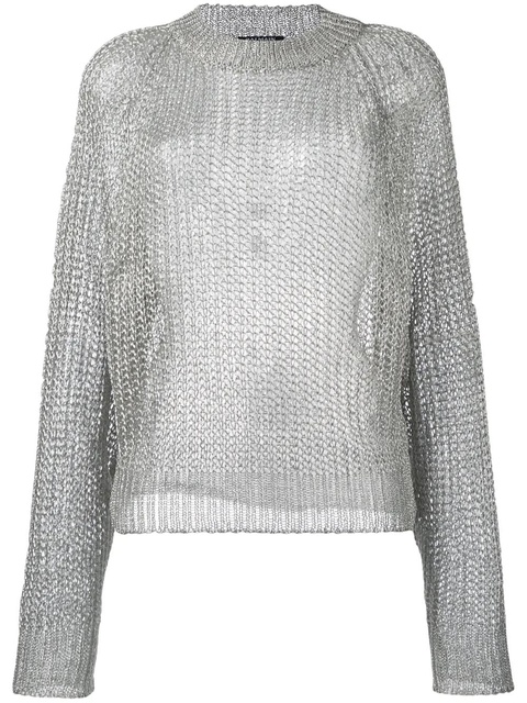 Balmain open knit jumper - Metallic - zdjęcie produktu nr 1