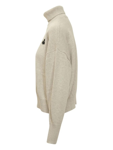 MARANT ÉTOILE turtleneck logo-embroidered sweater - Neutrals - zdjęcie produktu nr 2