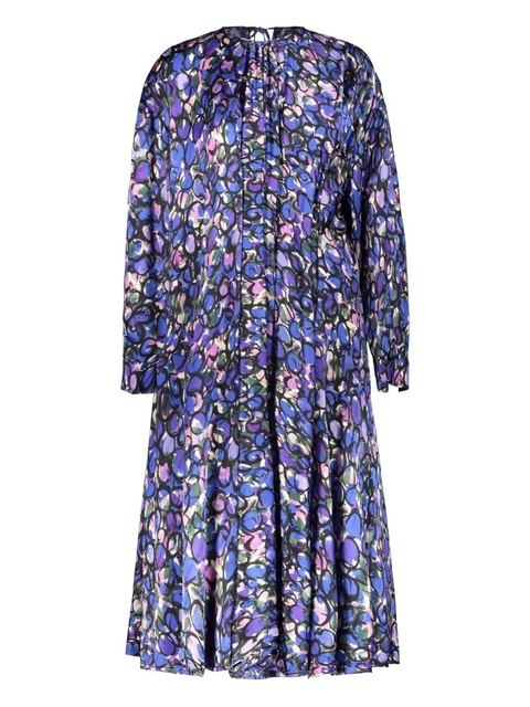 Balenciaga jacquard floral-print dress - Blue - zdjęcie produktu nr 1