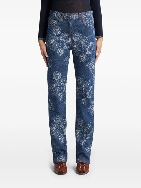 ETRO jacquard jeans - Blue - zdjęcie produktu nr 2