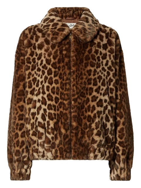 MC2 Saint Barth Aveline animal-pattern jacket - Brown - zdjęcie produktu nr 2