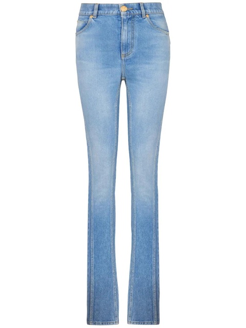 Balmain high-rise slim-cut jeans - Blue - zdjęcie produktu nr 1