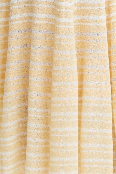 AERON spódnica z domieszką lnu THEO kolor pomarańczowy maxi rozkloszowana AW24SSSK216502 - zdjęcie produktu nr 1