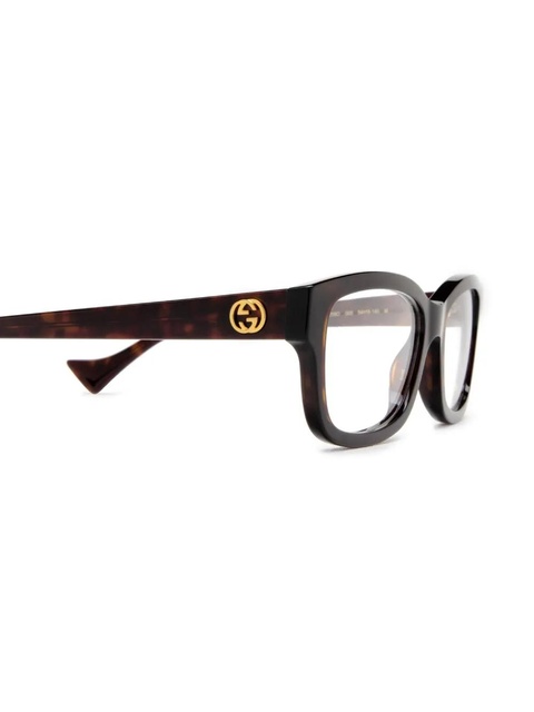 Gucci Eyewear rectangle-frame glasses - Brown - zdjęcie produktu nr 2