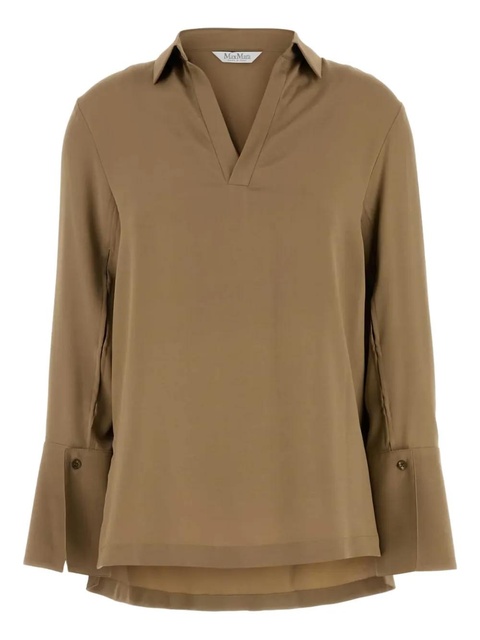 Max Mara v-neck blouse - Brown - zdjęcie produktu nr 1
