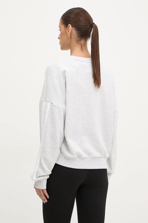 adidas bluza Essentials damska kolor szary melanżowa JD5292 - zdjęcie produktu nr 2
